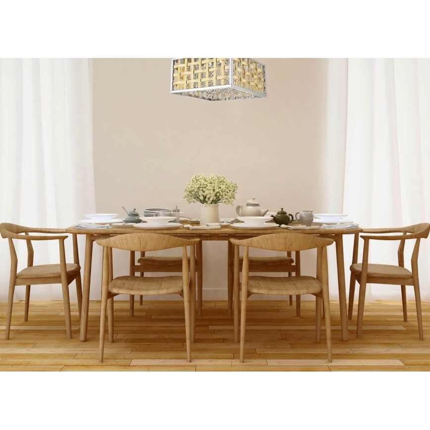 Dimbare plafondlamp COLUMBUS LED/20W/230V gouden/chroom