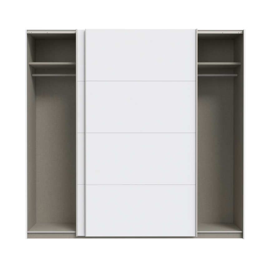 Kledingkast KARO 220x210x61 cm wit