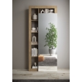 Kledingkast LENOR 91x209 cm wit/bruin