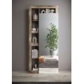 Kledingkast LENOR 91x209 cm wit/bruin