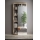 Kledingkast LENOR 91x209 cm wit/bruin