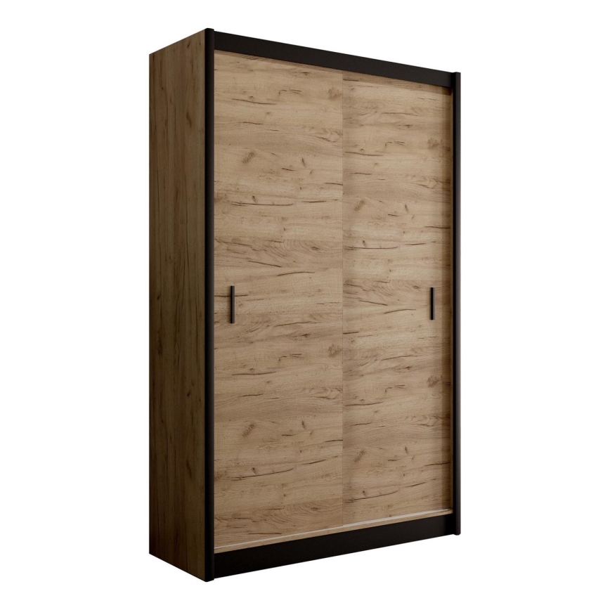 Kledingkast met schuifdeuren SAPHIRA 150x215 cm eiken craft