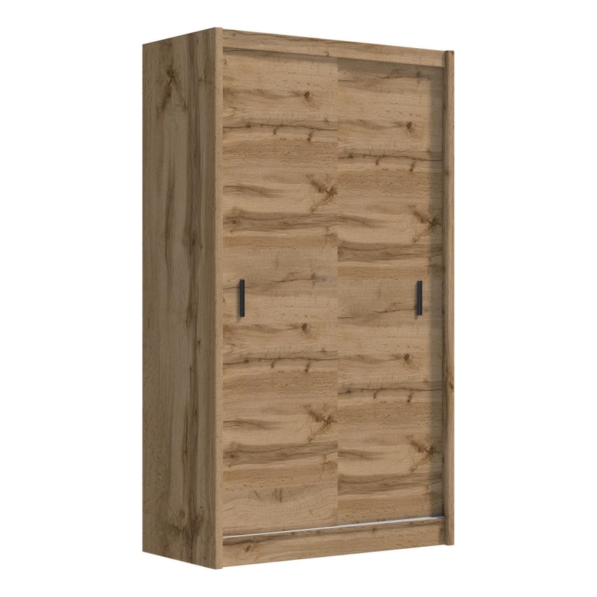 Kledingkast met schuifdeuren SAPHIRA 150x215 cm eiken wotan