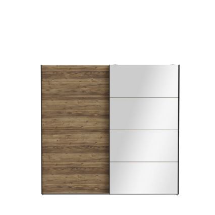 Kledingkast met spiegel OREN 220x210 cm artisan eiken