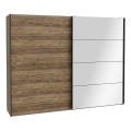 Kledingkast met spiegel OREN 270x210 cm artisan eik