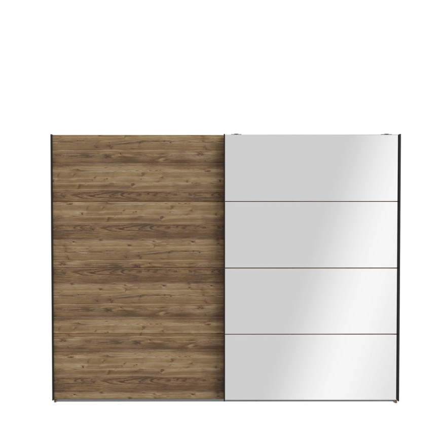 Kledingkast met spiegel OREN 270x210 cm artisan eiken
