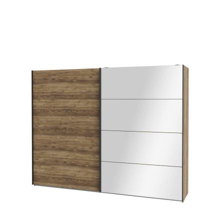Kledingkast met spiegel OREN 270x210 cm artisan eiken