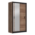 Kledingkast met spiegel SABRINA 120x215 cm eiken craft