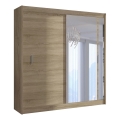 Kledingkast met spiegel SABRINA 203x215 cm Sonoma eik