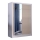 Kledingkast met spiegel SANTINO 150x215 cm wit/eiken craft