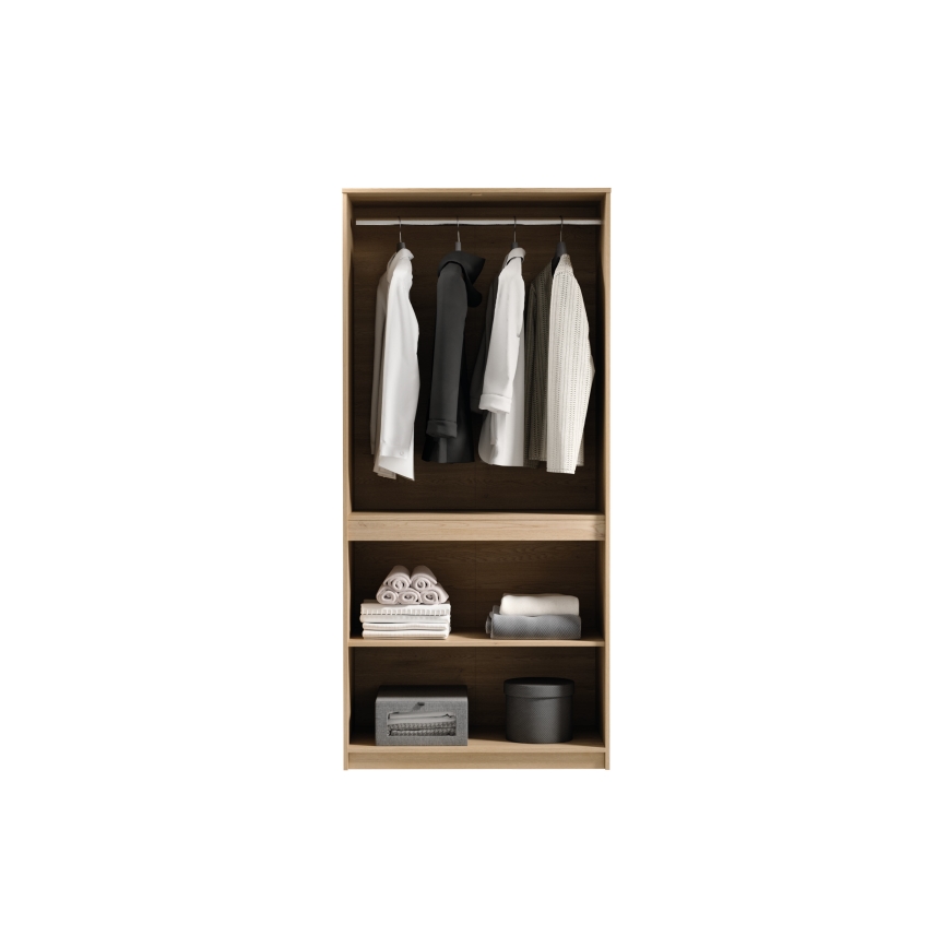 Kledingkast MIYABI 90 x 198 x 52 cm, Cremona-eik