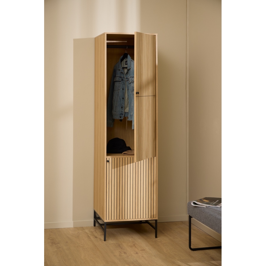 Kledingkast OLIVIA 51x200 cm eiken