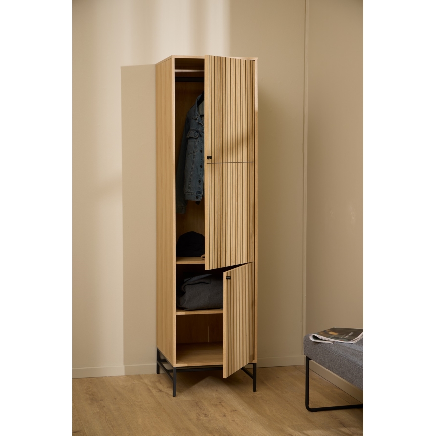 Kledingkast OLIVIA 51x200 cm eiken