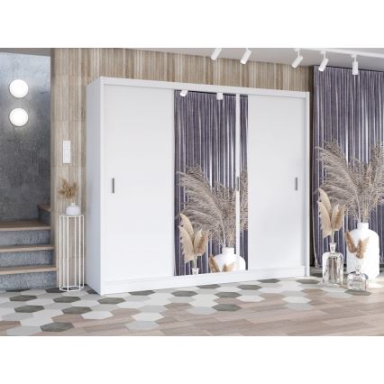 Kledingkast SABRINA 250x215 cm wit