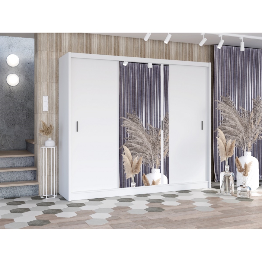 Kledingkast SABRINA 250x215 cm wit