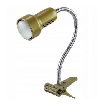 Klemlamp LOLEK 1xE14/24W/230V goud