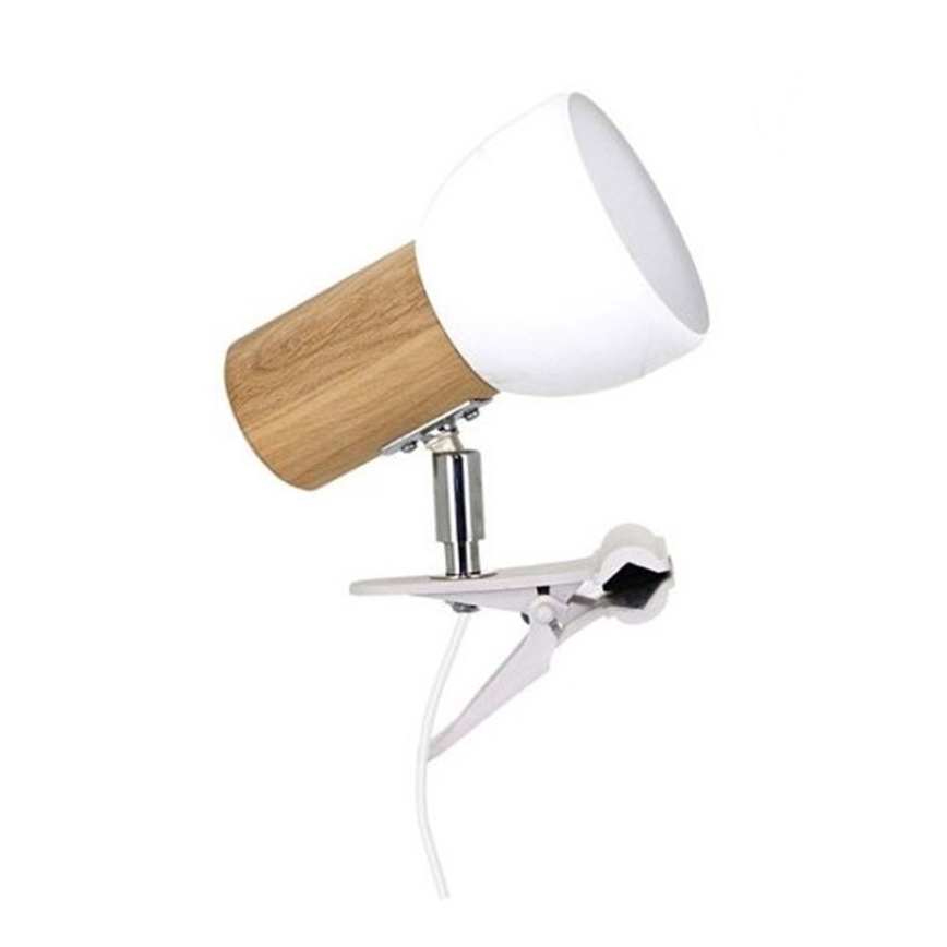 Klemlamp SVENDA 1xE27/60W/230V eiken