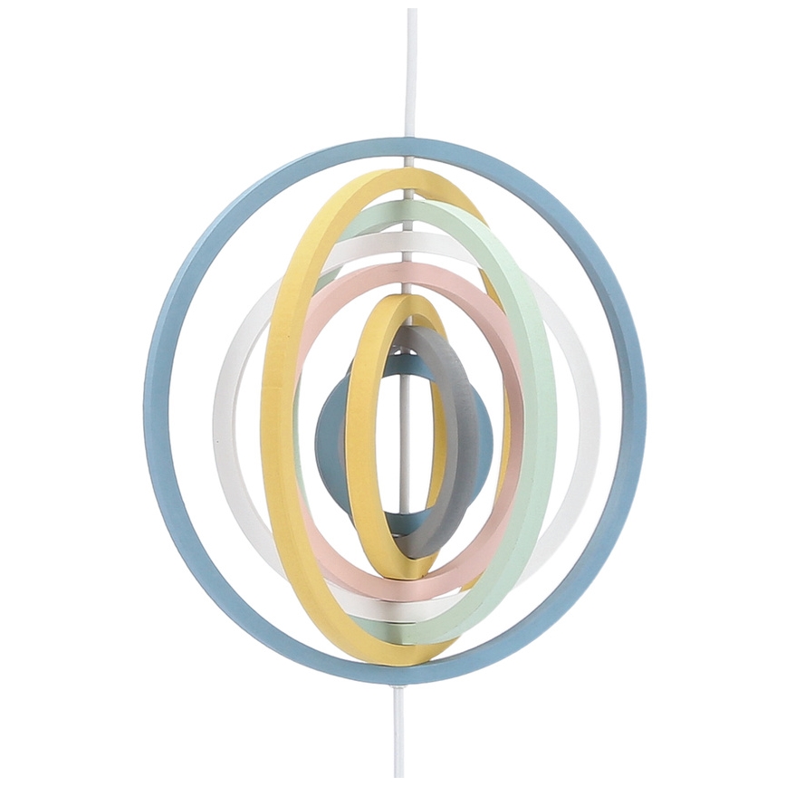 Kleurige hanglamp voor kinderen HOOPS 1xE27/20W/230V Ø 27 cm