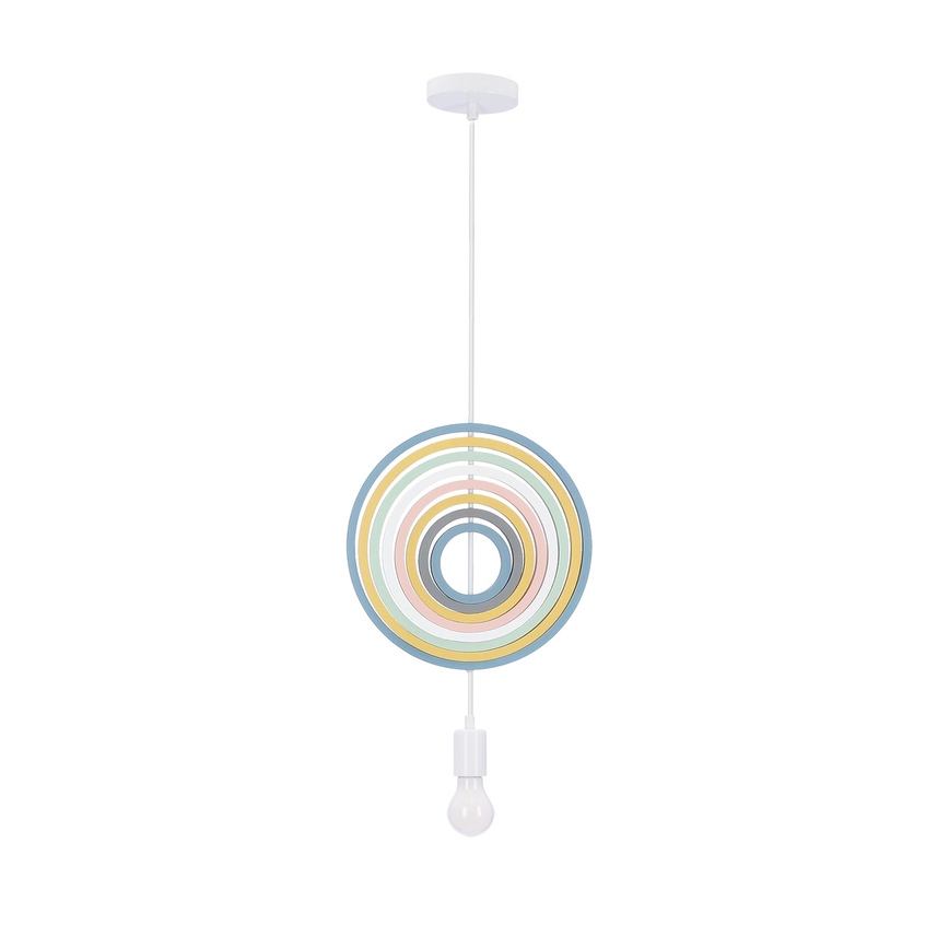 Kleurige hanglamp voor kinderen HOOPS 1xE27/20W/230V Ø 27 cm