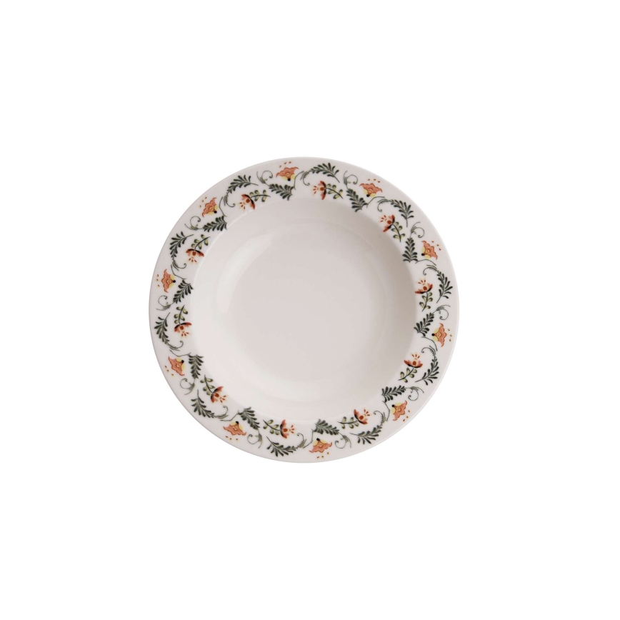 Kleurrijke 24-delige serviesset van porselein