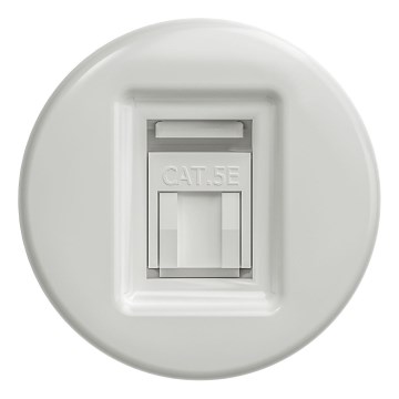Kliklap - Retro data-aansluiting zonder frame wit