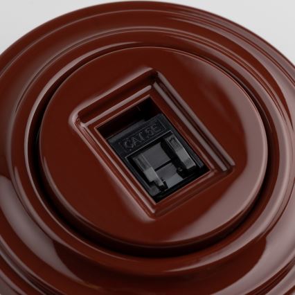 Kliklap - Retro datadoos met bruin frame