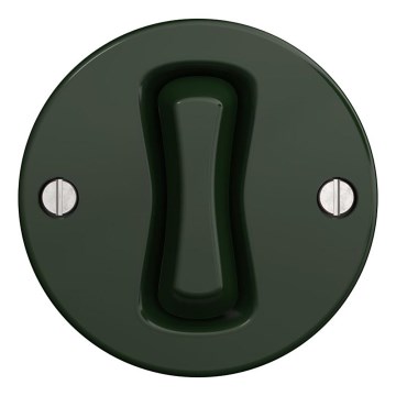 Kliklap - Retro drukschakelaar zonder frame groen