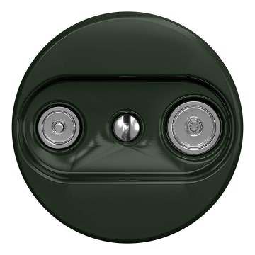 Kliklap - Retro eindstopcontact TV+R (zonder lijstje) groen
