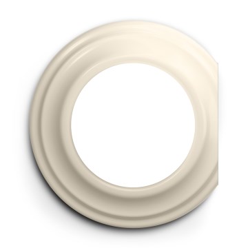 Kliklap - Retro-eindstuk, beige