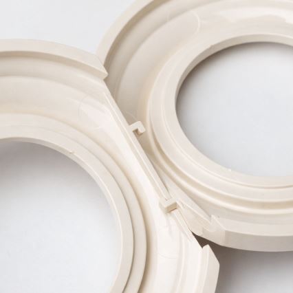 Kliklap - Retro-eindstuk, beige