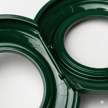 Kliklap - Retro-lijst, buitenrand groen
