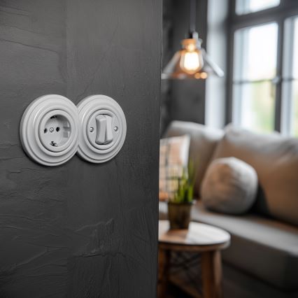 Kliklap - Retro lijst, grijs