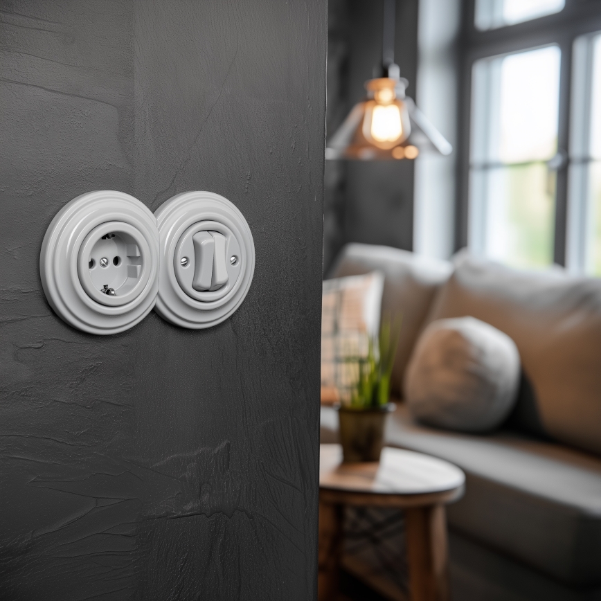 Kliklap - Retro lijst, grijs