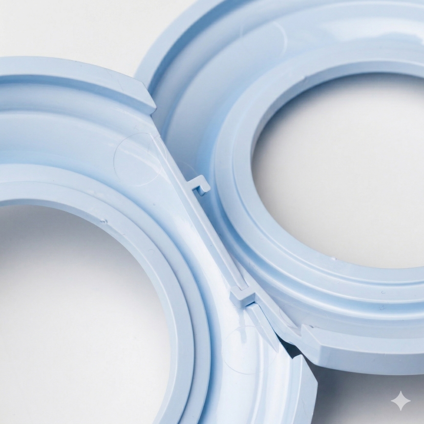 Kliklap - Retro lijst in intens blauw