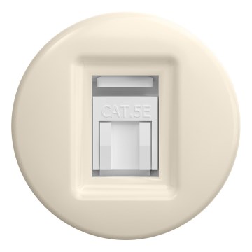 Kliklap - Retro netwerkdoos zonder afdekraam, beige