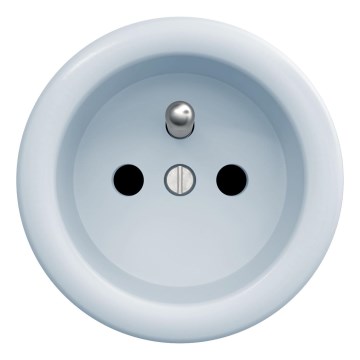Kliklap - Retro stopcontact zonder afdekraam 230V, blauw