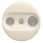 Kliklap - Retro TV- en radio-eindcontactdoos (zonder afdekraam) beige