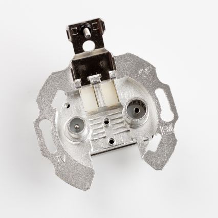 Kliklap - Retro wandcontactdoos TV+R (doorverbonden) zonder frame groen