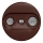 Kliklap - Vintage abonneecontactdoos TV+R (continuous) bruin