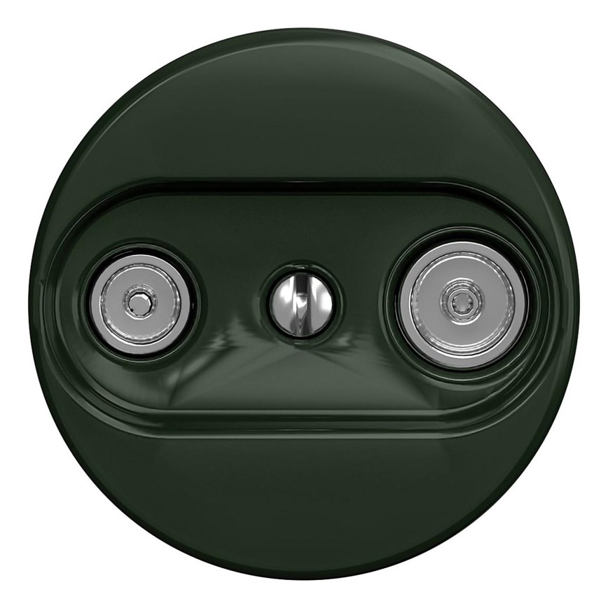 Kliklap - Vintage abonneecontactdoos TV+R (continuous) groen