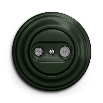 Kliklap - Vintage abonneecontactdoos TV+R (continuous) groen