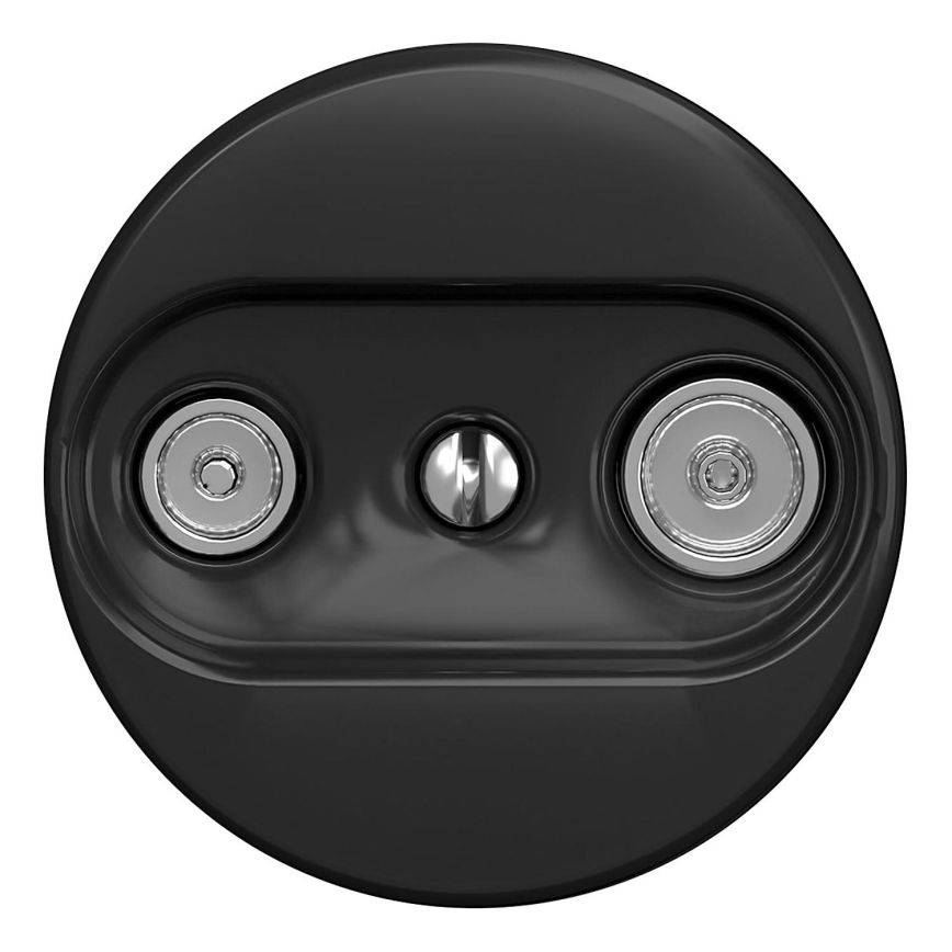 Kliklap - Vintage abonneecontactdoos TV+R (continuous) zwart