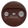 Kliklap - Vintage abonneecontactdoos TV+R (terminal) bruin