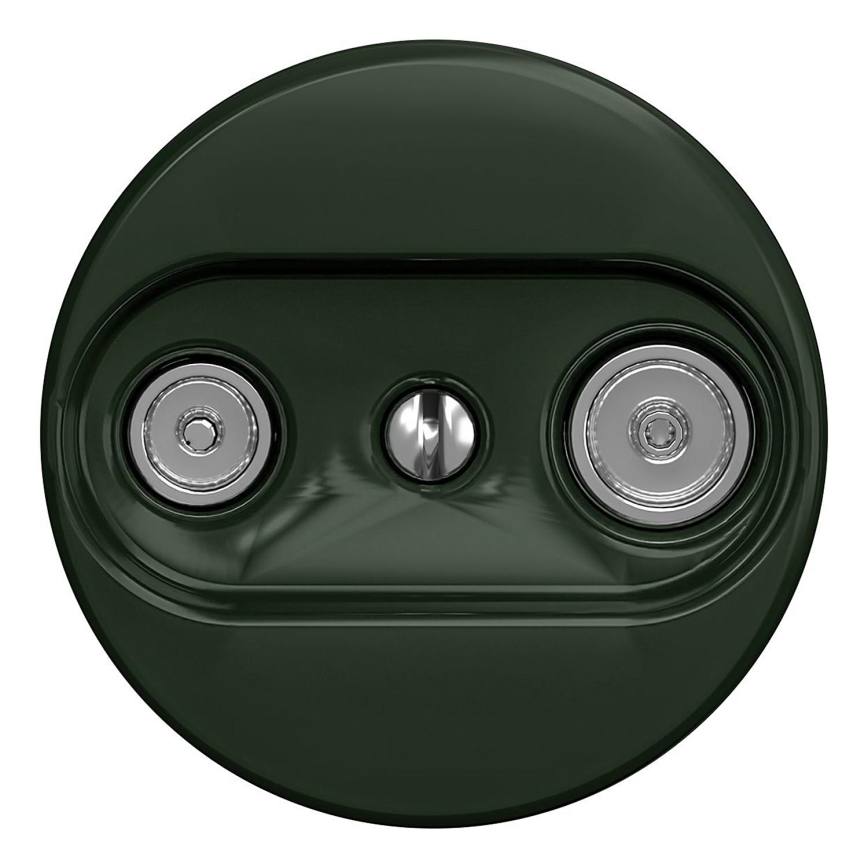 Kliklap - Vintage abonneecontactdoos TV+R (terminal) groen