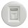 Kliklap - Vintage data-aansluiting zonder frame wit