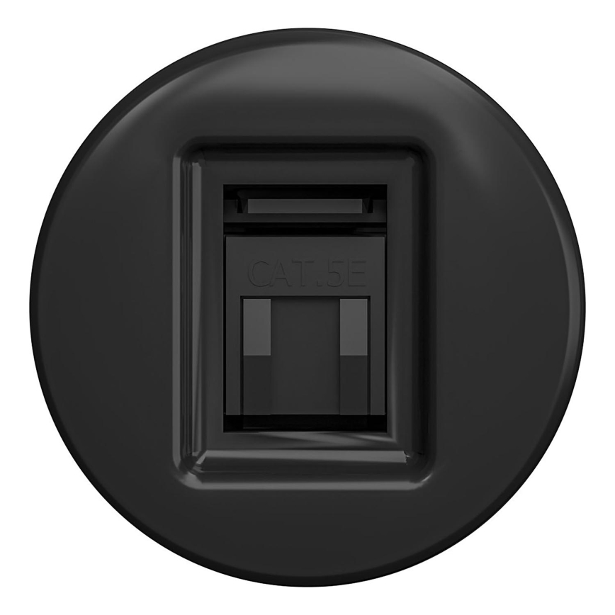Kliklap - Vintage data-aansluiting zwart