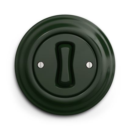 Kliklap - Vintage drukknopschakelaar groen