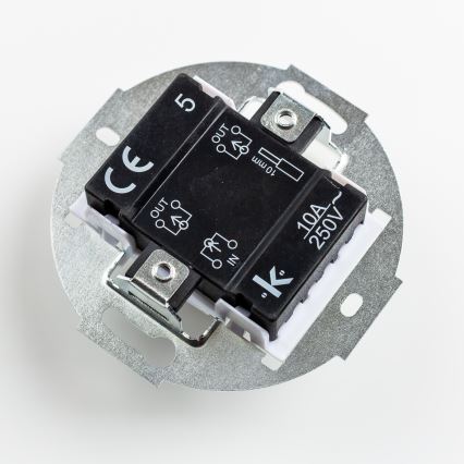 Kliklap - Vintage seriële schakelaar zonder frame Nr. 5 antraciet