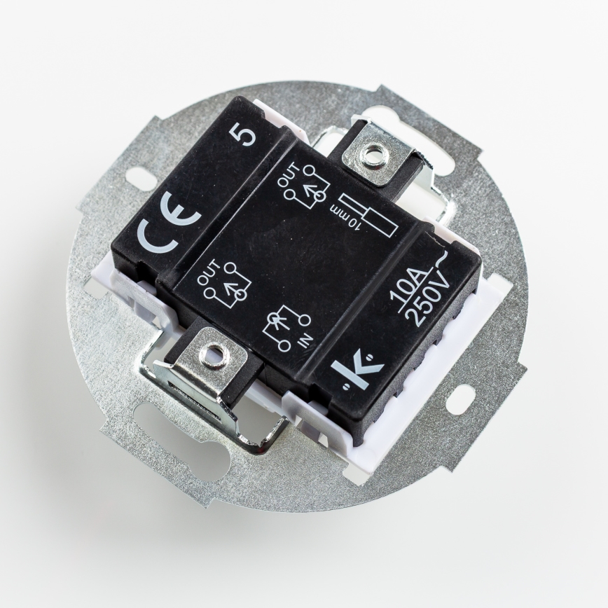 Kliklap - Vintage seriële schakelaar zonder frame Nr. 5 zwart