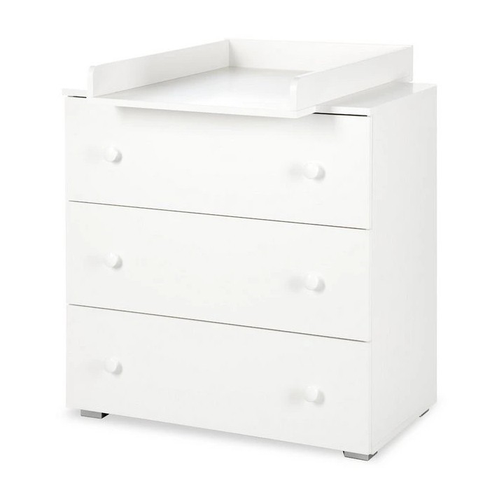 KLUPŚ - Kindercommode met verschoningsblad PAULA wit